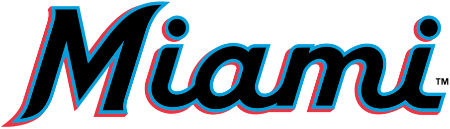 Miami Marlins 2019-Pres Wordmark Logo iron on heat transfer